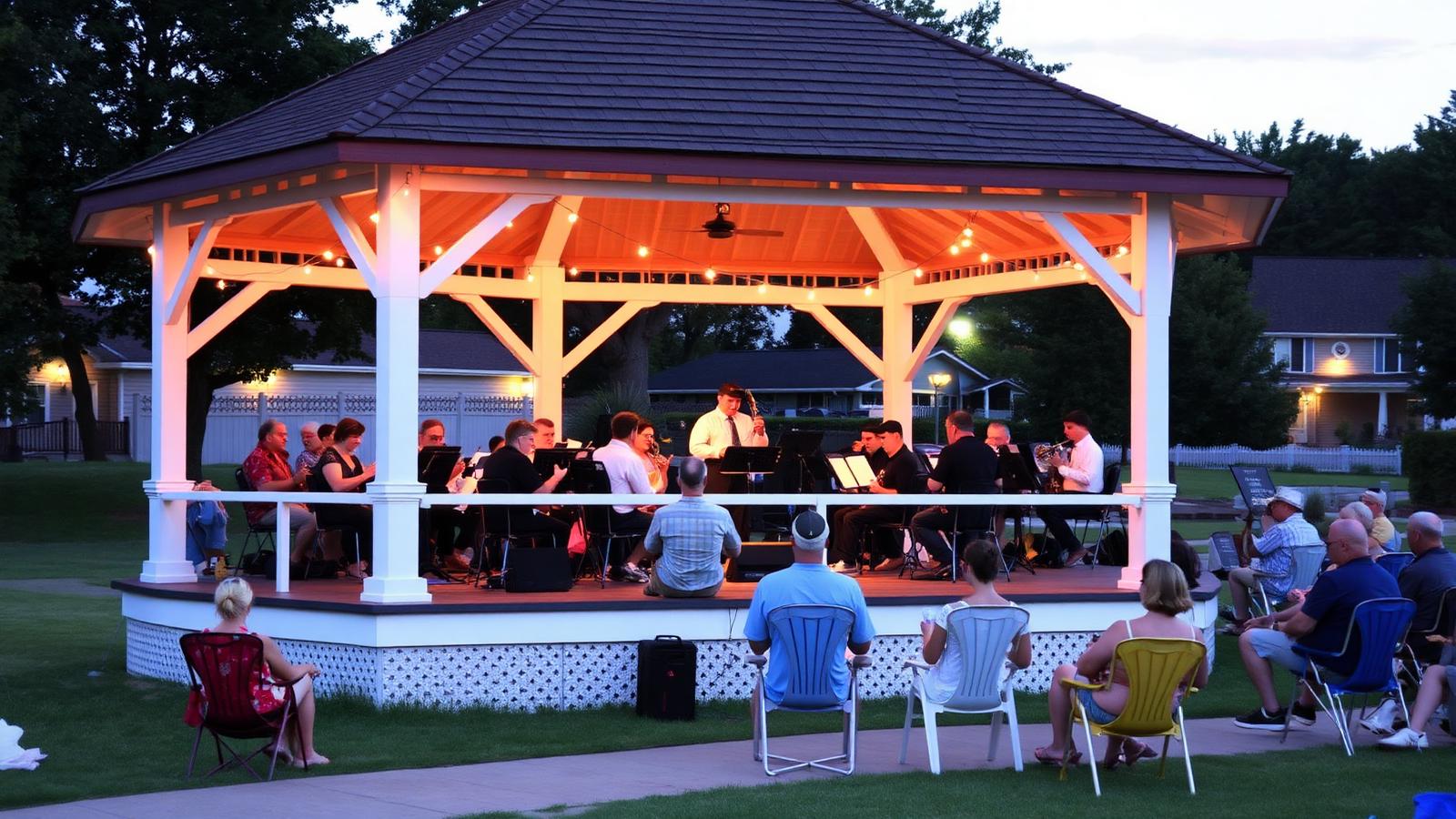 MCB performing at Unionville Millennium Bandstand