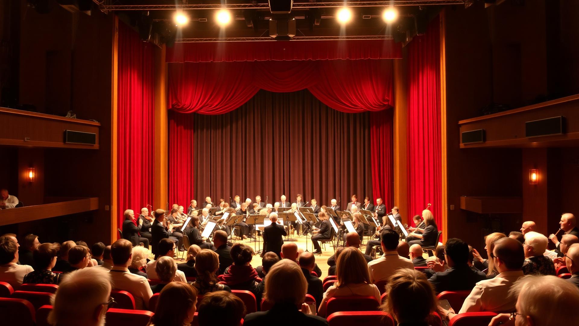 Markham Concert Band on stage at the Flato Markham Theatre